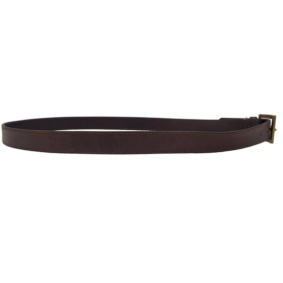 Eddie Bauer Men's Dress Casual Belt Size 48 #2130 Brown Italian Leather - Picture 15 of 16